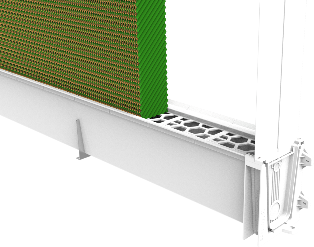 Impianto di raffrescamento fisso cooling MPG – Canalina in plastica