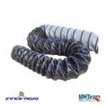 Tubo in fibra di vetro nel primo tratto di 1,2 m e tratto finale in pvc con cinghia di fissaggio e sacca di contenimento mh team