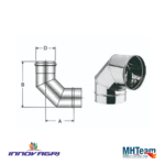 Curva 90° D150 mh team